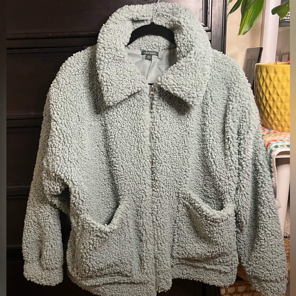 WILD FABLE | Oversized Teal Jacket